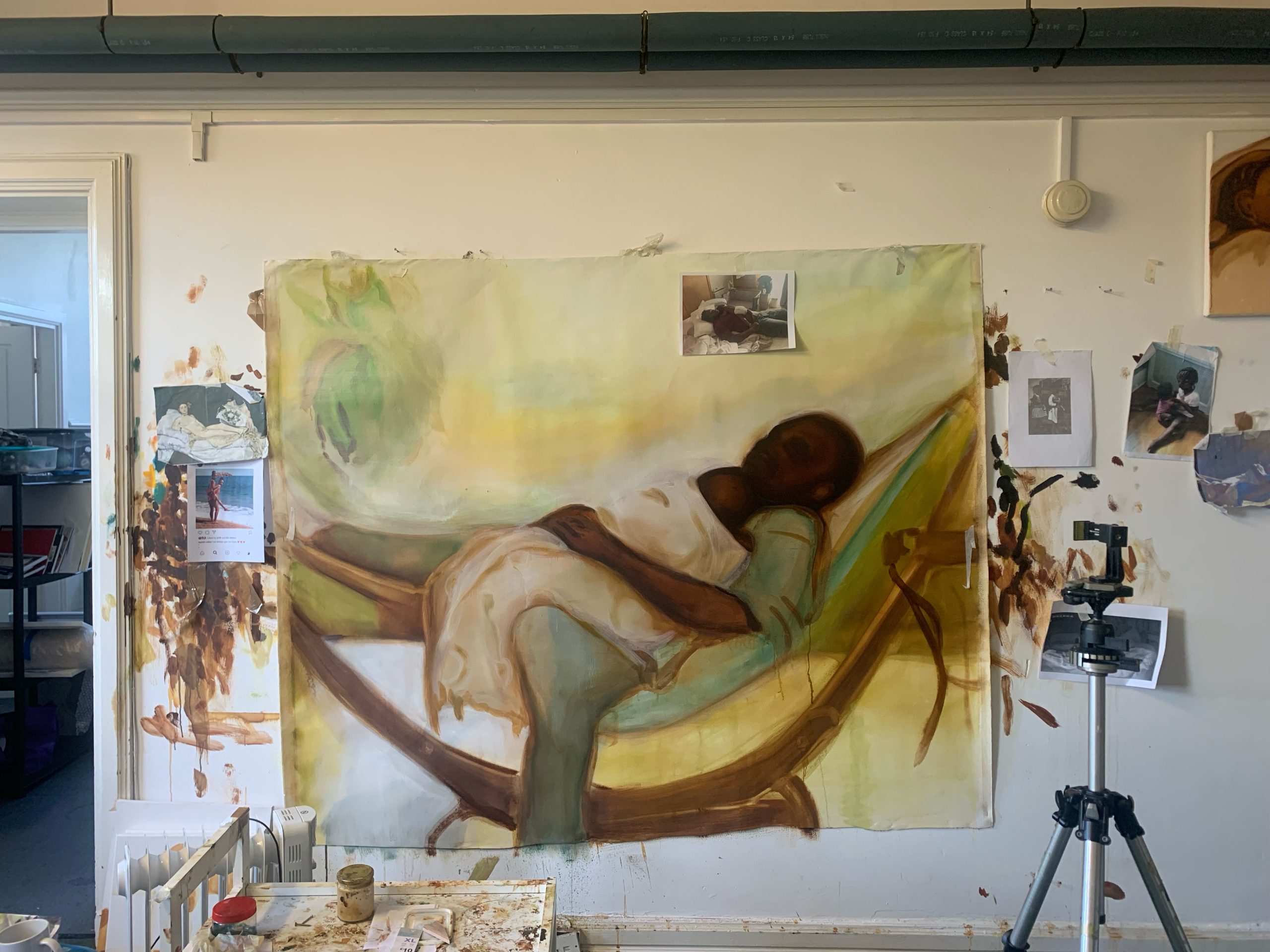 Sikelela Owen's studio at SPACE 2021-22