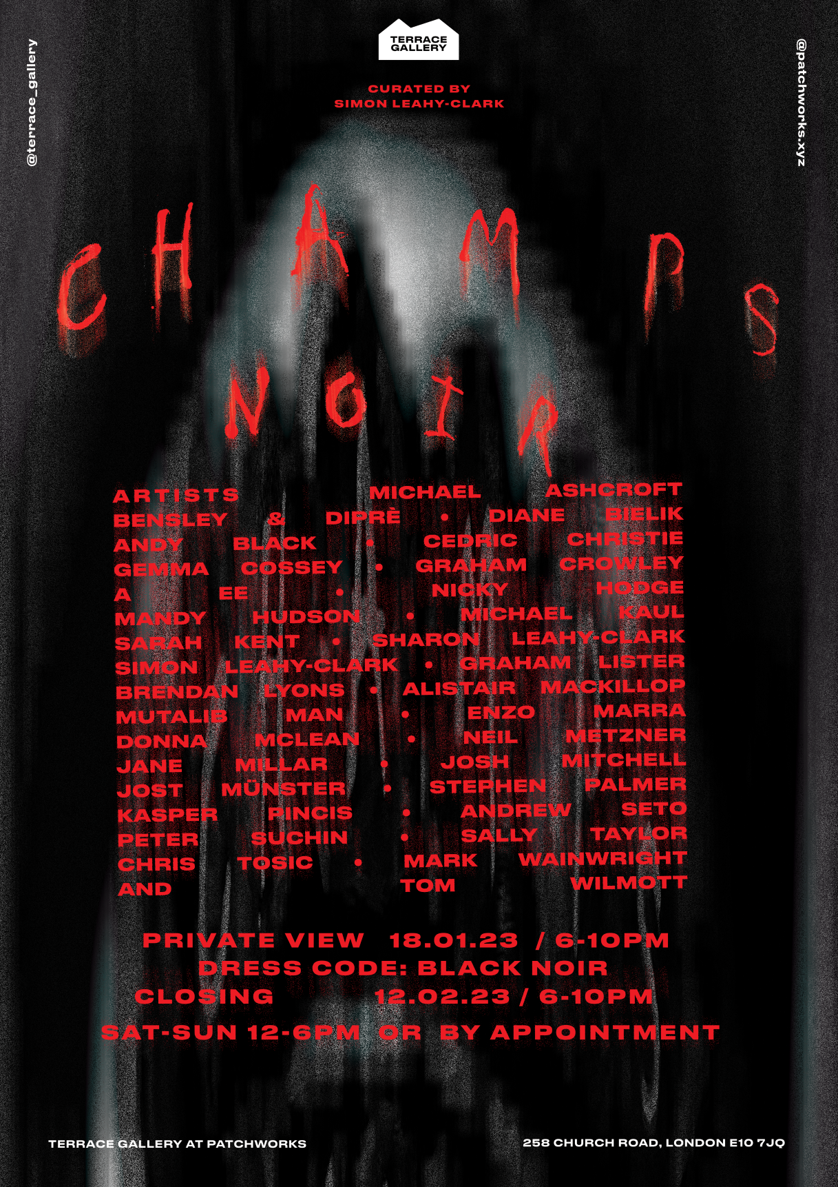 Simon Leahy-Clark, Champs Noir, 18 Jan - 12 Feb 2023